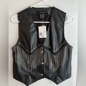 Forever21 faux leather vest. Size small.